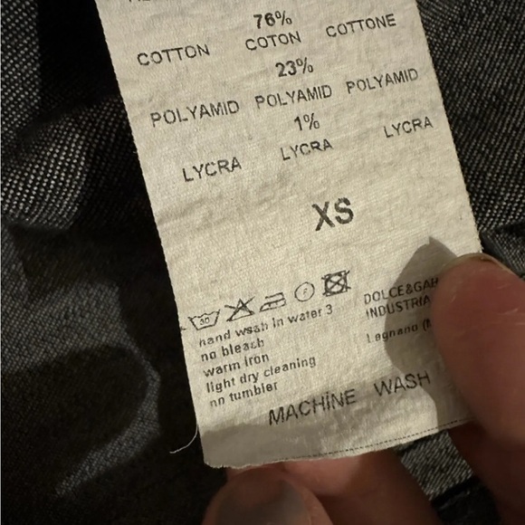 Dolce & Gabbana Women's Embroidered Logo Black Denim Jean Jacket Size XS - Picture 6 of 9